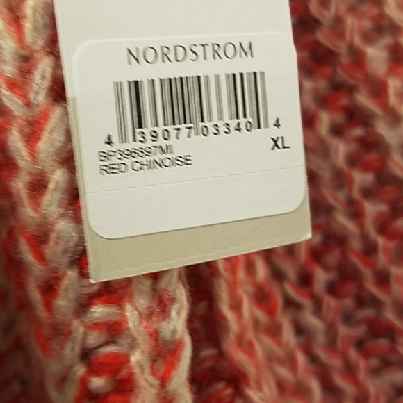 BP. | Red Chinoise Oversized Marl Stitch Sweater - Picture 6 of 8